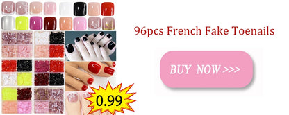 576pcs/Box Colorful Fake Nails Black Red Design Fake Nail Oval Short Square Press On False Nails Mixed Full Cover Nail Tips