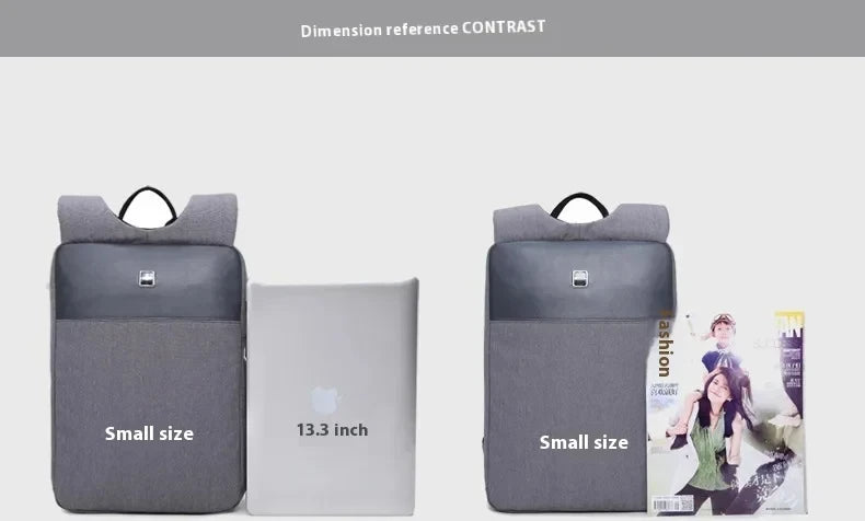Men's 14/15 Inch Laptop Backpack Slim Casual Computer Backpack Ultra Light Waterproof Bag Suitable for Business