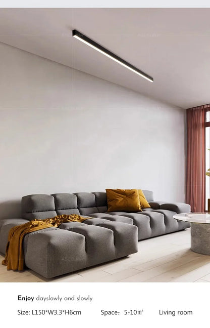 Modern LED Strip Light Long One Lamp Bright Installation For Living Room Aisle Balcony Entrance Hallway Corridor Office Lighting