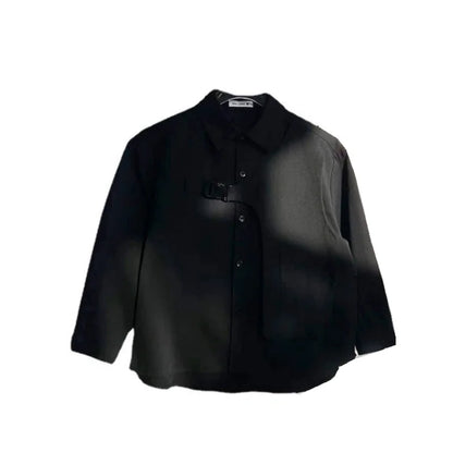 Boys Baby's Kids Blouse Jacket Outwear 2023 Black Spring Autumn Shirts Cotton Gift Plus Size Children's Clothing