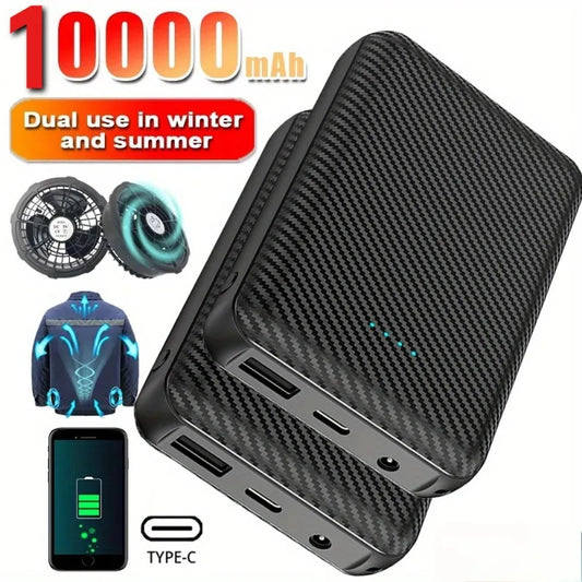 Power Bank 5V 10000mAh Portabl Charging Power Supply Phone External Battery for Heated Jacket Vest Underwear Heated Clothing