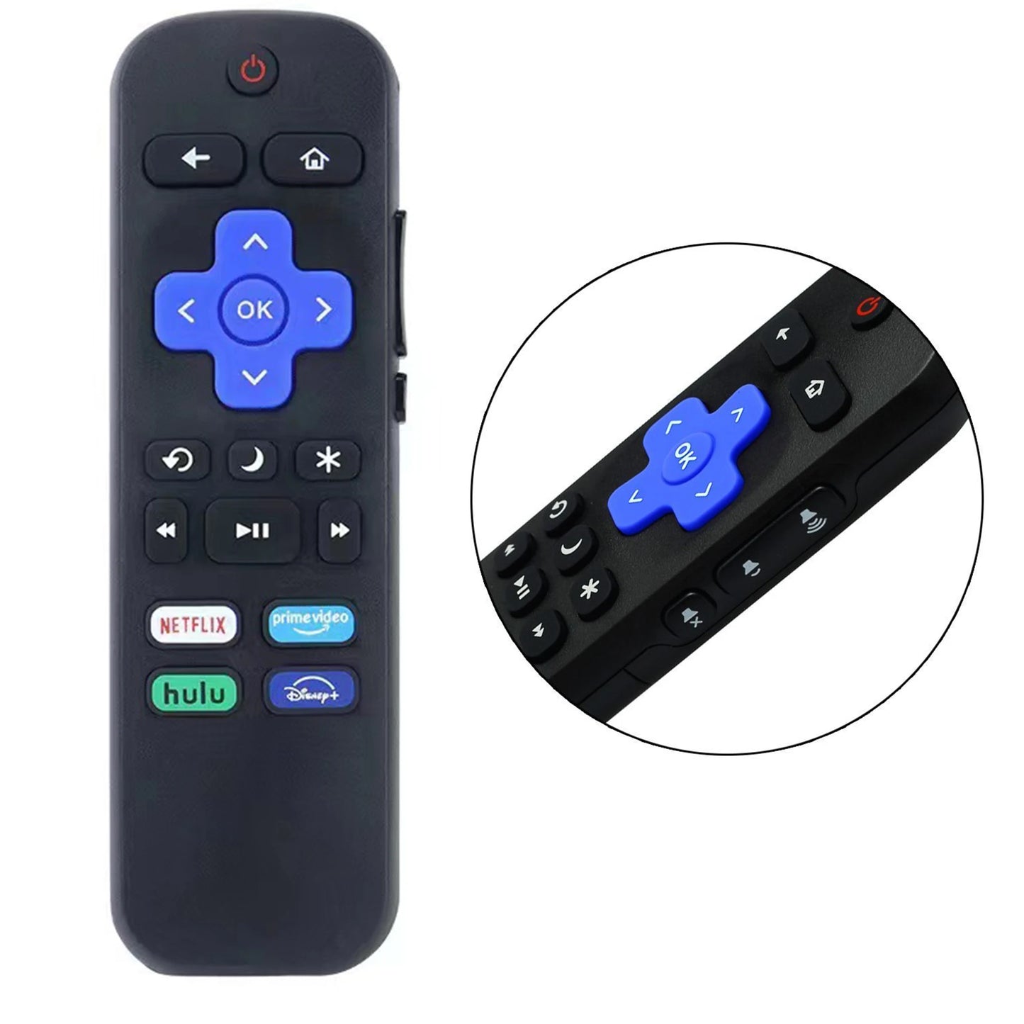 New Replacement Remote Control Fit for All Roku TV, Compatible for TCL Roku/Hisense Roku/Onn Roku/Aparatos/Insignia Roku/HITACHI
