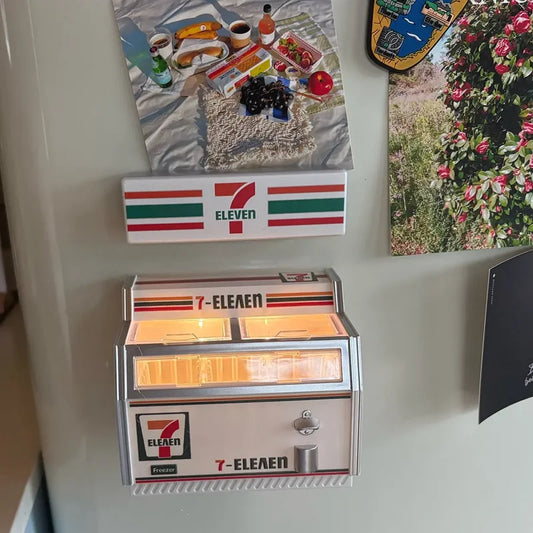 Room Decoration Fridge Magnets Coffee Shop Luminous Light Boxes Creative Convenience Store Light Signs Home Decorative Ornaments