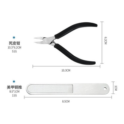 Stainless Steel Cuticle Nipper Professional Remover Scissors Finger Care Manicure Nail Clipper Dead Skin Tools Gold and Sliver