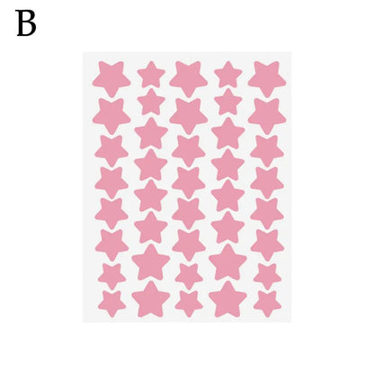 40pcs Colorful PE Pimple Patches Cute Star Shaped Pimple Cover Sticker Invisible Pimple Cover Removal Pimple Patch
