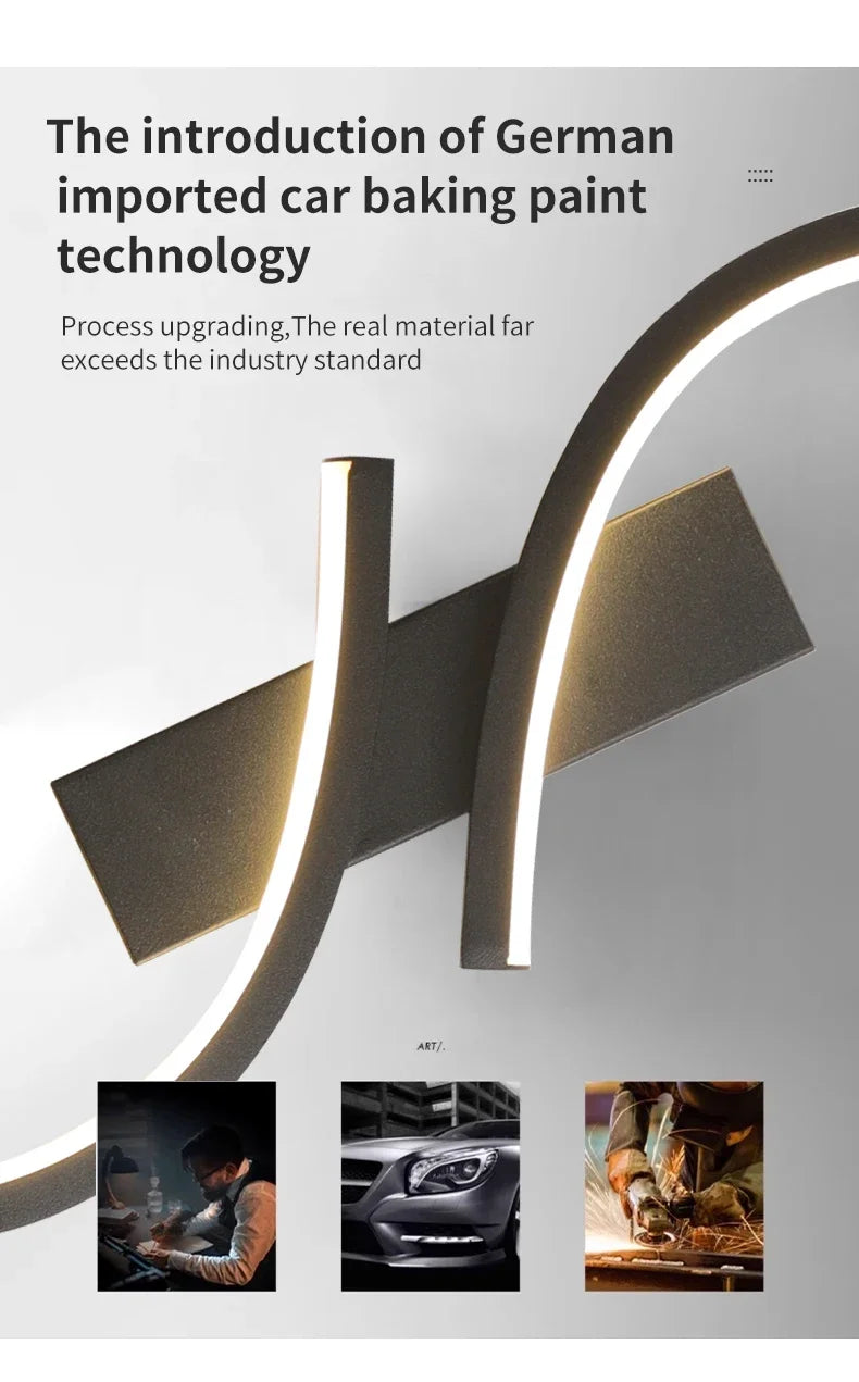 Modern Wall Lamp Letter LED Decorative Lights Nordic Living Room Wall light Corridor Hang Lamp Home Decoration Lighting Fixtures