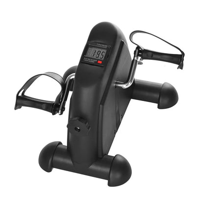 Mini Exercise Bike Arm and Leg Trainer Portable Pedal Trainer Adjustable Foot Pedal Exercise Machine LED Display for Home Office
