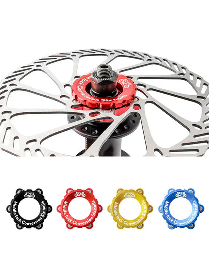 MUQZI Center-Lock Hubs To 6-Bolt Disc Brake Rotor Adapter Hubs Centerlock Converting Mount Adapter