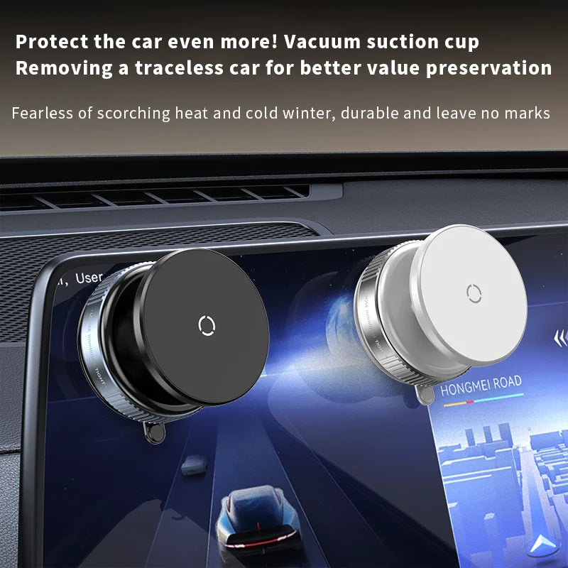 K009 Magnetic Car Mount Phone Holder Vacuum Adsorption 360° Rotation Super Strong Suction Bracket For Car Desk Bathroom 2025