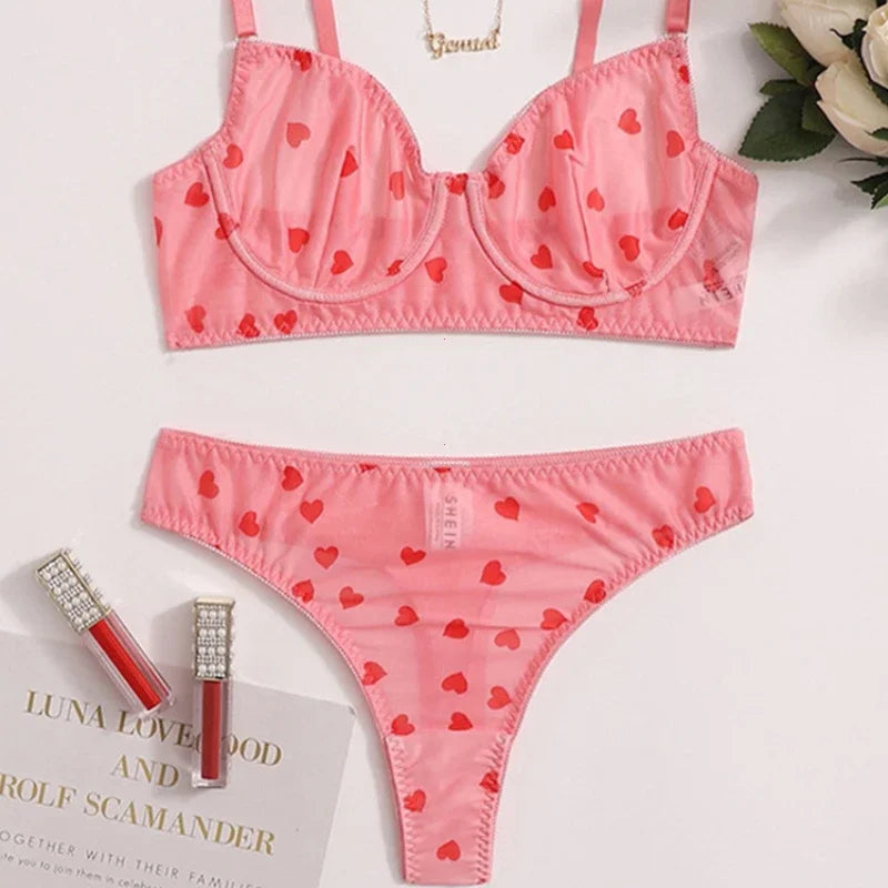 Female Lingerie Sexy Lingerie for Women Body Shorts Push-up Bra Fancy Woman Underwear Transparent Intimate Lingerie Set