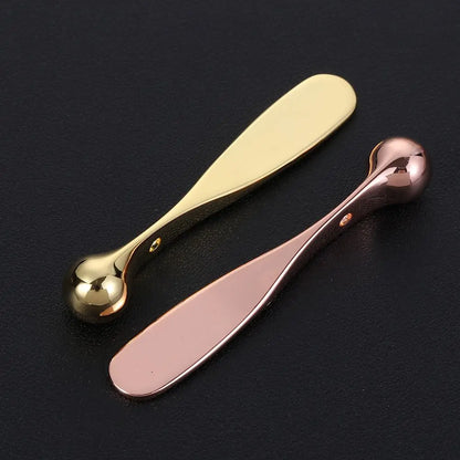Anti Wrinkle Eye Cream Spoon Applicator Tool Mixing Spatulas Metal Face Mask Spoon Sticks Eye Cream Massage Sticks Beauty Scoop