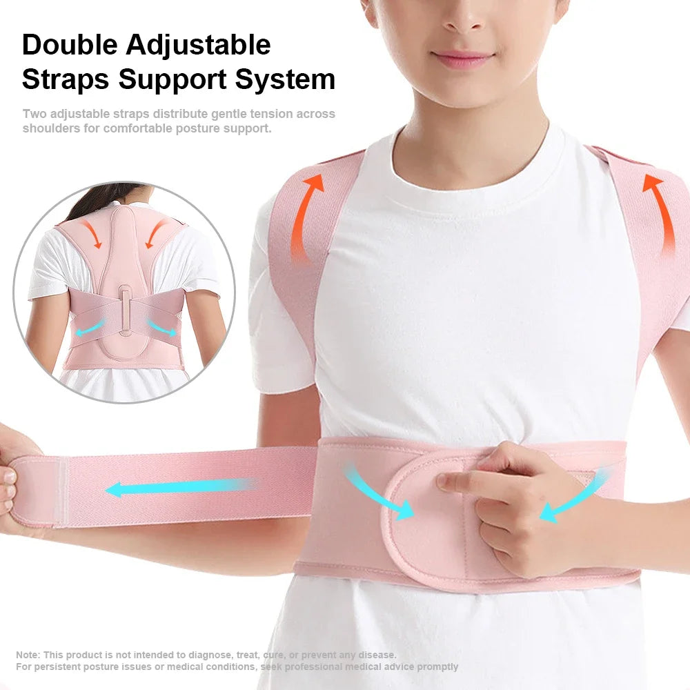 Posture Corrector for Kids,Upper Back Posture Brace for Teenagers Back Straightener Support Under Clothes Spinal Support