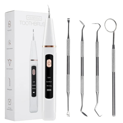 4 pcs Dental Hygiene Tool Kit Instruments Dentist Tartar Scraper Scaler Calculus Plaque Remover Teeth Cleaning Oral Care Tool