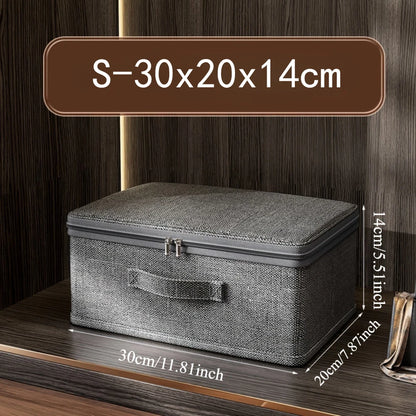 Foldable Fabric Storage Box Multi-Purpose Closet Organizer for Clothes Office Supplies Storage Trunks for Home Organization