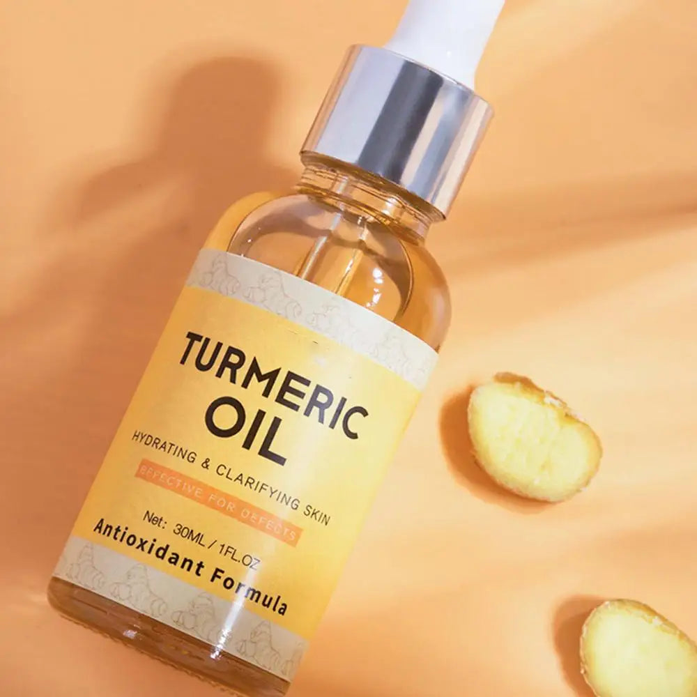 30ml Turmeric Oil Facial Turmeric Serums Deep Moisture Serums Turmeric Freckle Whitening Serum Nourish Smooth Face Skin Care