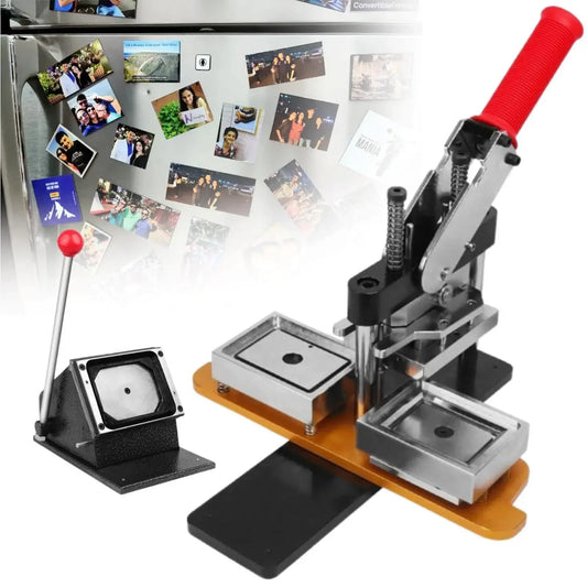 50-80mm DIY Fridge Magnet Maker Machine Rectangular 100Pc Magnet Materials Supply Paper Cutter Photo Refrigerator Sticker Making