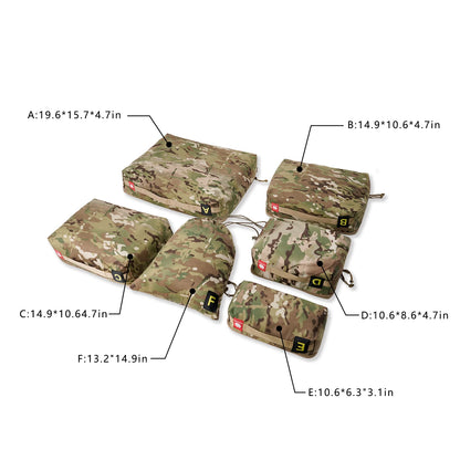 MAUHOSO 6 Set Packing Cubes,Compression Cubes For Suitcases Luggage