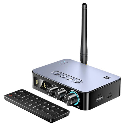 Audio Adapter Multifunctional Stereo Music Receiver Infrared Remote Control Bluetooth-compatible for Speaker Desktop Laptop