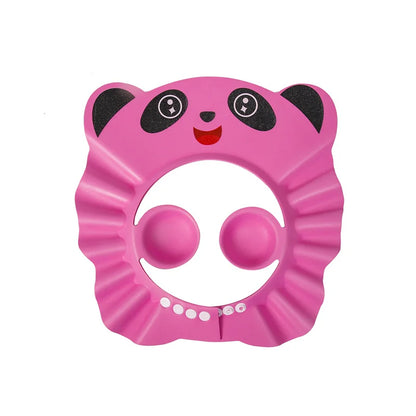 Cute Animal Shower Cap Safety Eye Protection Ear Protection Lightweight Cute Cartoon Baby Bath Protective Cap Shampoo Bath Care
