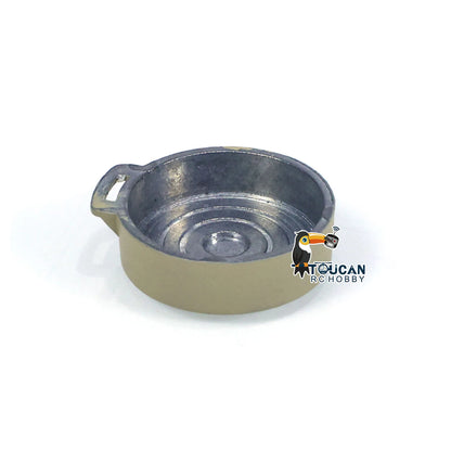 Spare Metal Pan Decorative Pot Accessories for Toys 1/16 RC Battle Tank M1A2 Abrams 3918 Model Parts TH23055