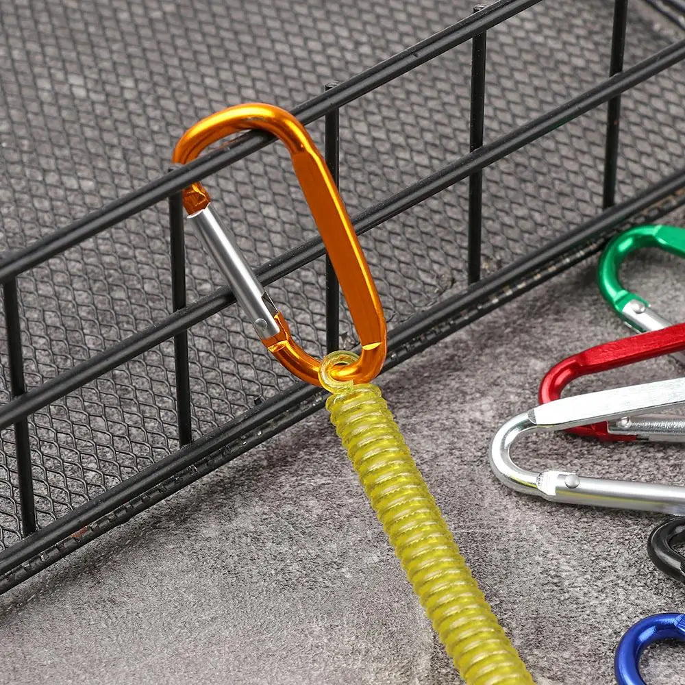 Gear Tool Outdoor Hiking Camping Anti-lost Phone Keychain Portable Fishing Lanyards Camping Carabiner Spring Elastic Rope