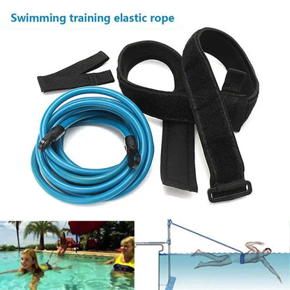 Swimming Belts Stationary Swim Trainer Swim in Place Resistance Bands Swimming Elastic Rope
