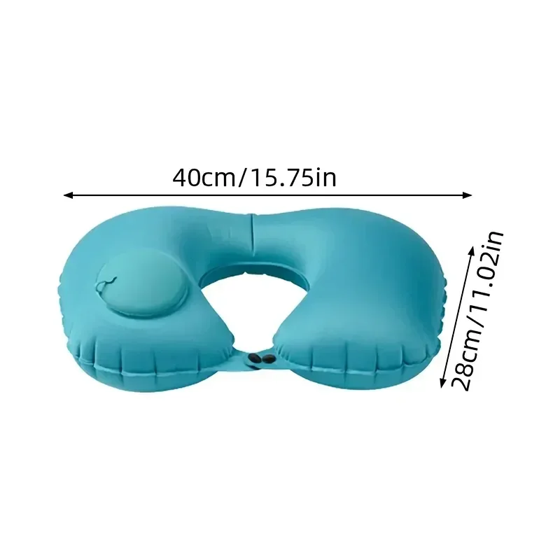 Inflatable Pillow Travel Portable Neck Protection Pillow Press Inflatable U-shaped Pillow Travel Storage Neck Pillow 2025 New