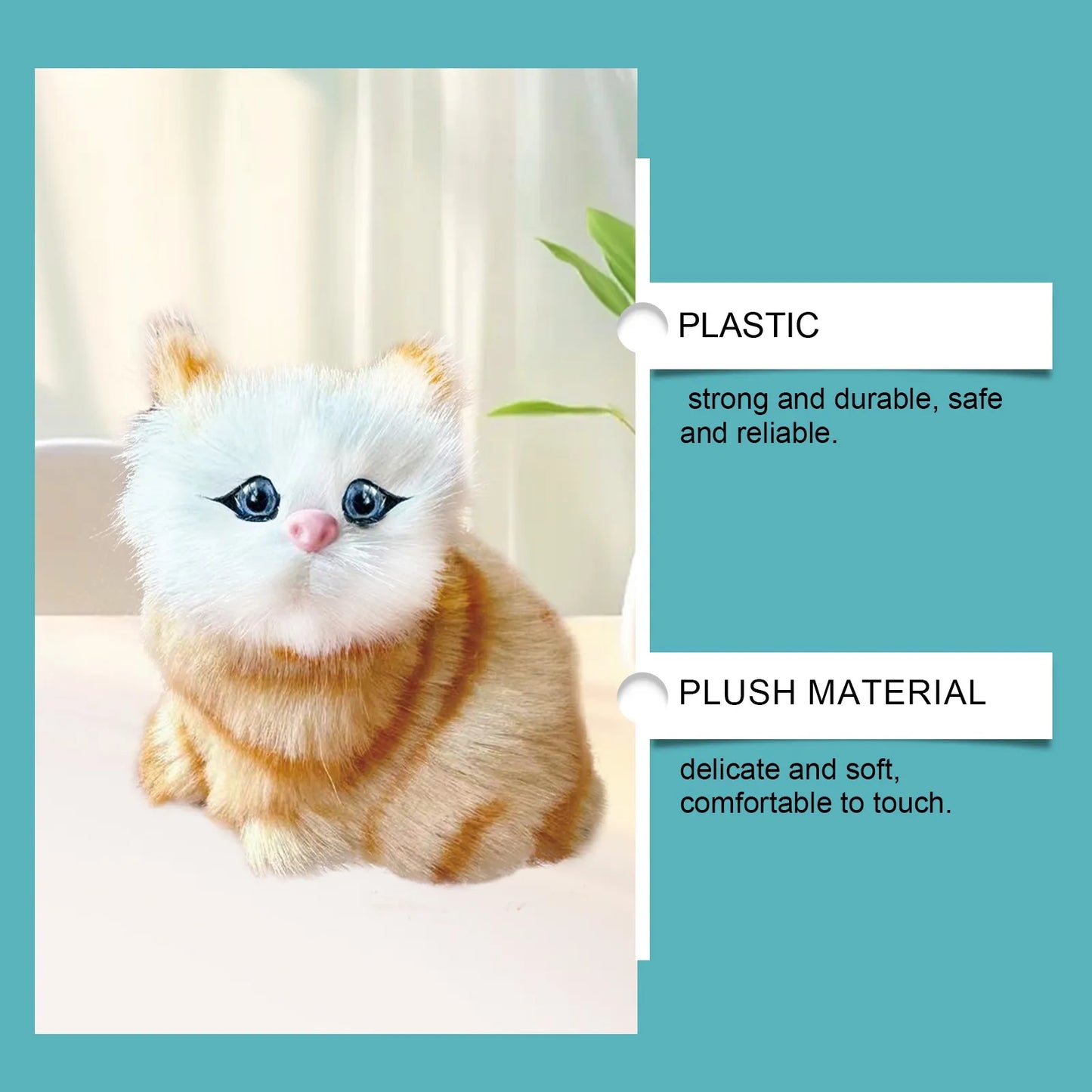 Robot Cat Toys Interactive Cat Meow Toy Funny Interactive Cat Robot Creative Robotic Cat Barking Meow Kitten for Chilren