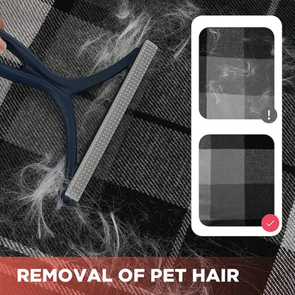 Pet Hair Remover Lint Remover Clean Tool Shaver Portable Silicone Double Sided Carpet Scraper Cleaner Fabric Shaver Brush Tool