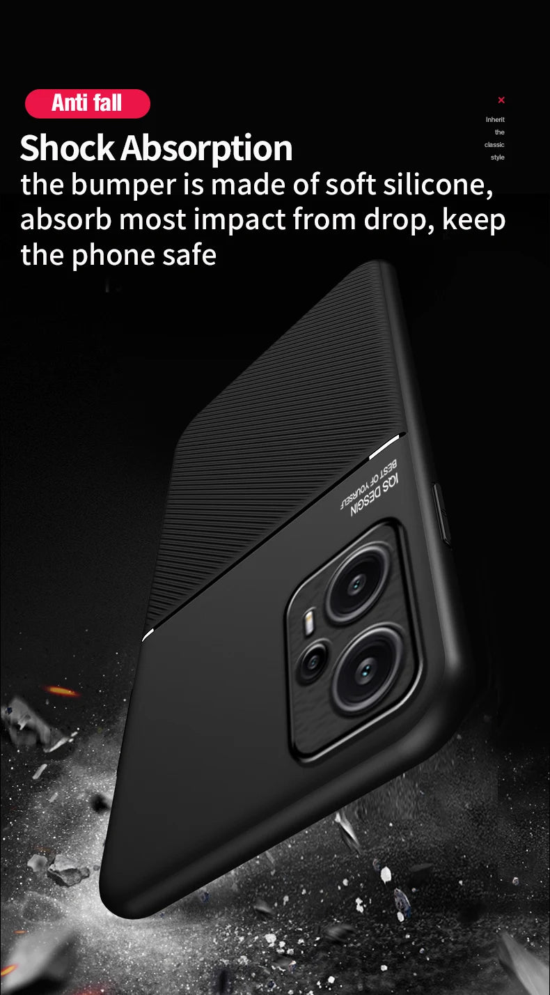 Slim Lightweight Magnetic Case for Xiaomi Redmi 13C 12C Phone Accessories