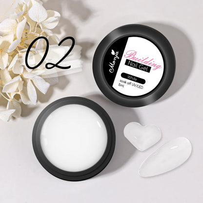 5/15ml Clear Non-Stick Hand Extension Gel Nail Polish 3D Shaping/Sculpting/Carving UV/LED Gel Milky Jelly Hard Gel Manicure DIY