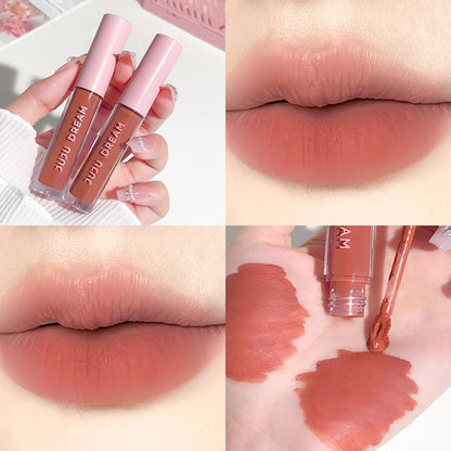 Floral Lip Gloss Water Mist Lip Tint Matte Lightweight and Translucent Lip Stain Whitening Lipstick Non-Transfer