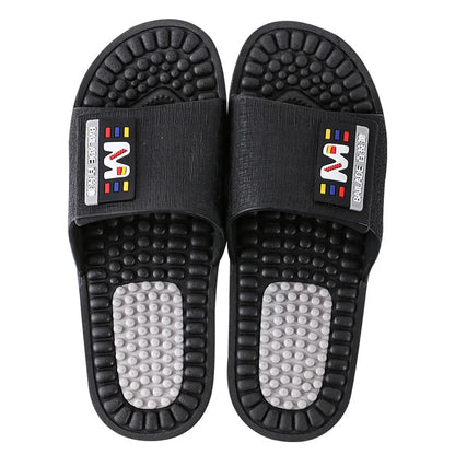Soles massage slippers men's acupoints soles soles soles home indoor antiskid home lovers men's home cool slippers