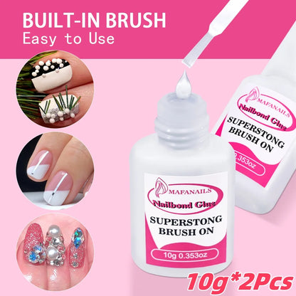 30/20/10pcs Fast-Dry Nail Glue Acrylic False Nail Tips Glue Gel For Fast Extension Super Bond Rhinestones False Nails Mini Glue