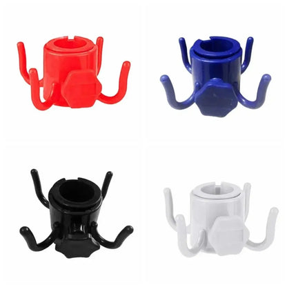 Portable Outdoor Beach Umbrella Hooks Hanger Versatile Space-saving Four-corner Hook Useful Wear-resistant Umbrella Accessories