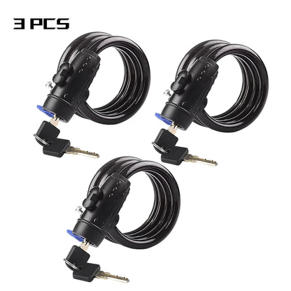 Bicycle Lock Outdoor Anti-Theft Bike Lock with 2 Keys Weatherproof Heavy Duty Bicycle Lock for Bicycle Motorcycle Scooter