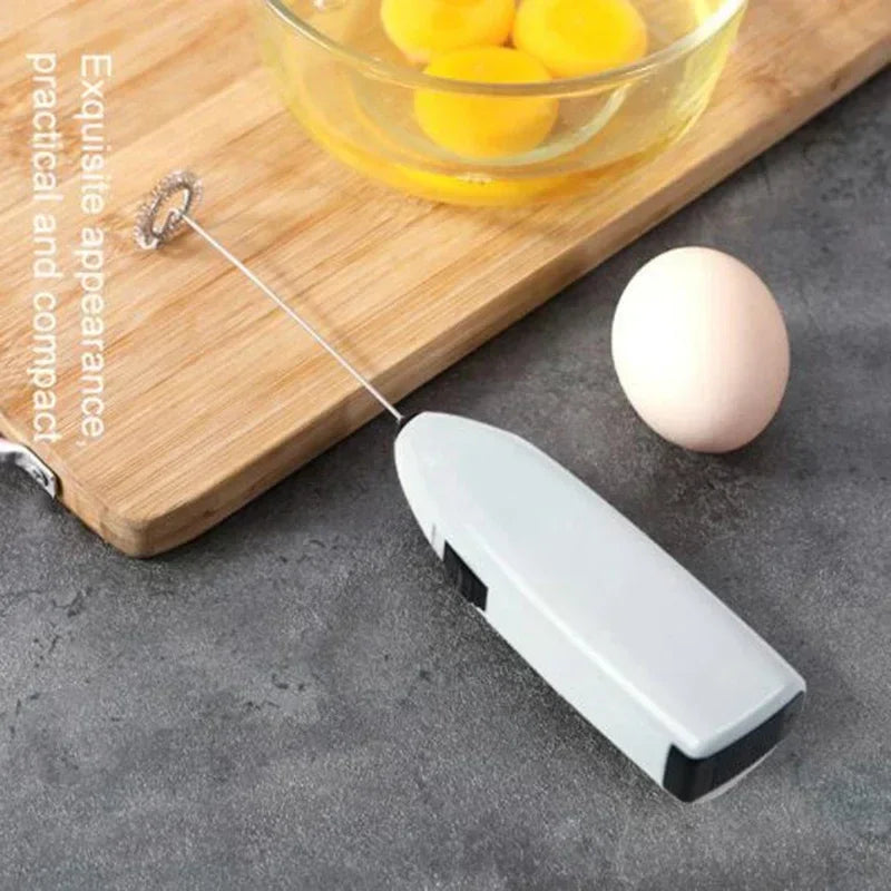 Electric Whisk Mixer Household Handheld Mini Egg Beater Kitchen Blender Coffee Milk Tea Beat Up Cream Stirring
