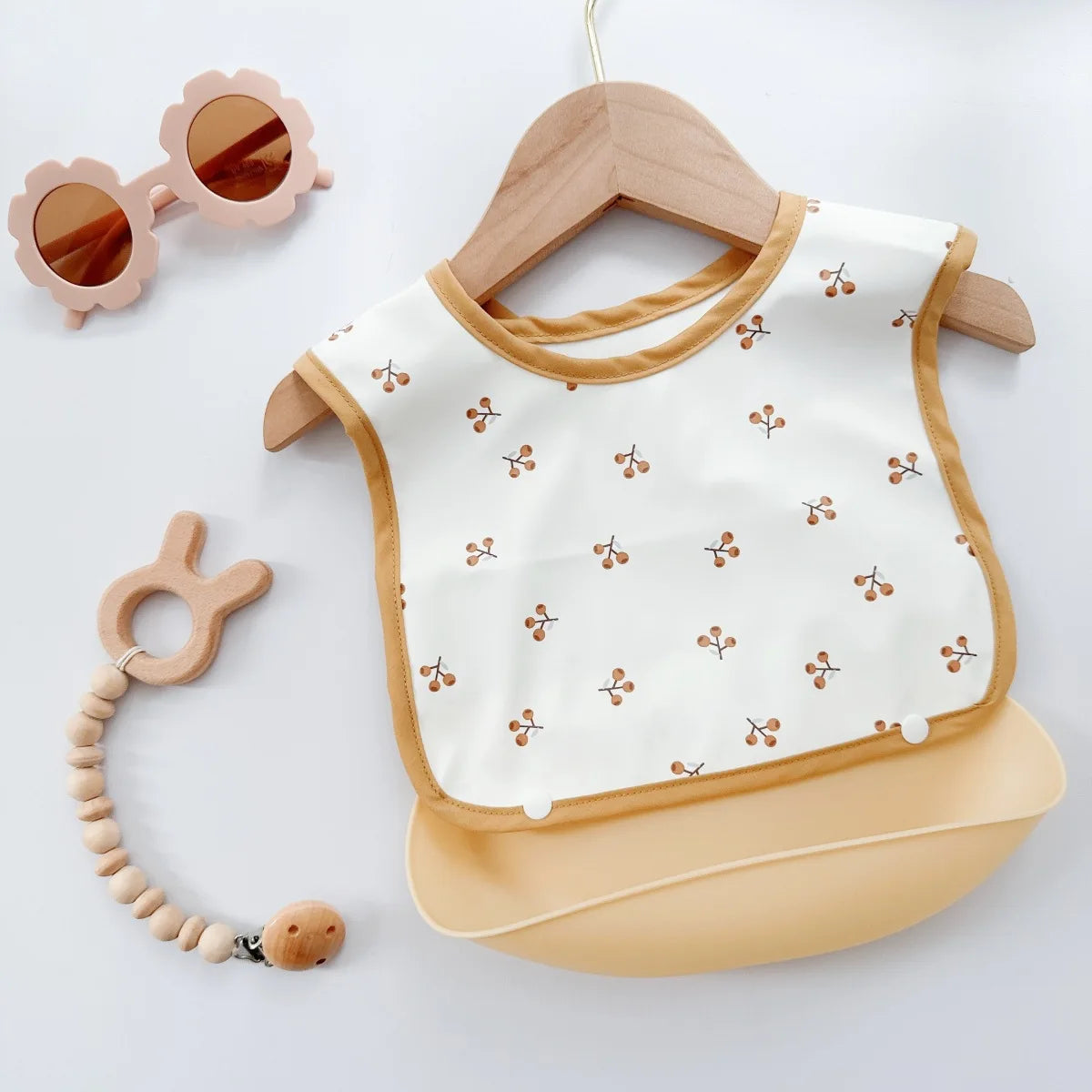 Children's Silicone Bib Baby Feeding Bibs for Newborn PU Soft removable Saliva Towel Waterproof  Dirt Proof Babies Accessories