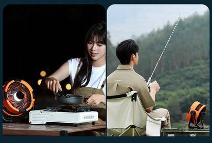 Camping Fan Portable Electric Fan 20000mAh Rechargeable Desktop Air Circulator Wireless Ceiling Electric Fan with Power Bank