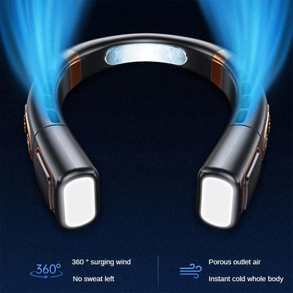 Neck Hanging Fan USB Charging Lazy Outdoor Portable Silent Turbo Neck Bladeless Mini Fan Summer Cool Best Gift For Friends Kids