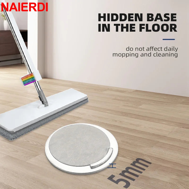 NAIERDI Magnetic Door Stopper Stainless Steel Heavy Duty Door Stop Black Nail-free Door Suction Door Holder Door Hardware