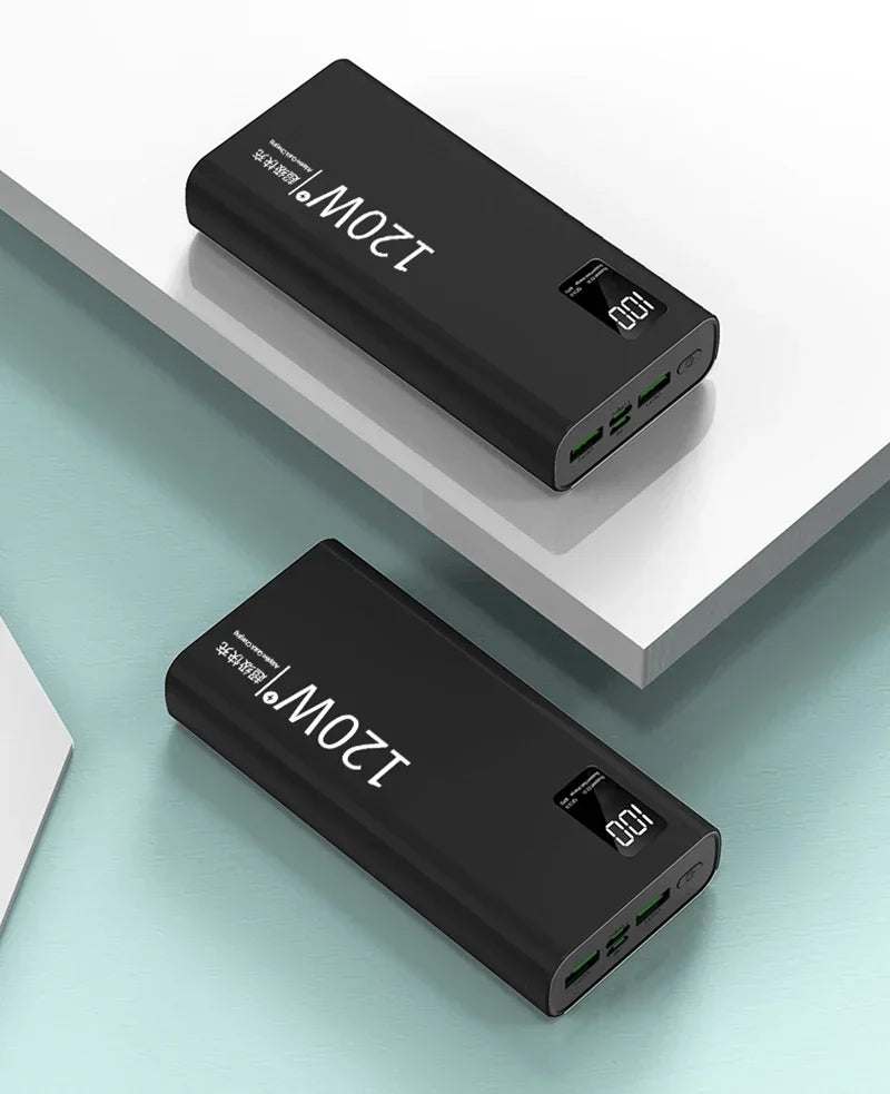 80000mAh Power Bank 120W Super Fast Charging 100% Sufficient Capacity Portable Battery Charger Digital Display For iPhone Xiaomi
