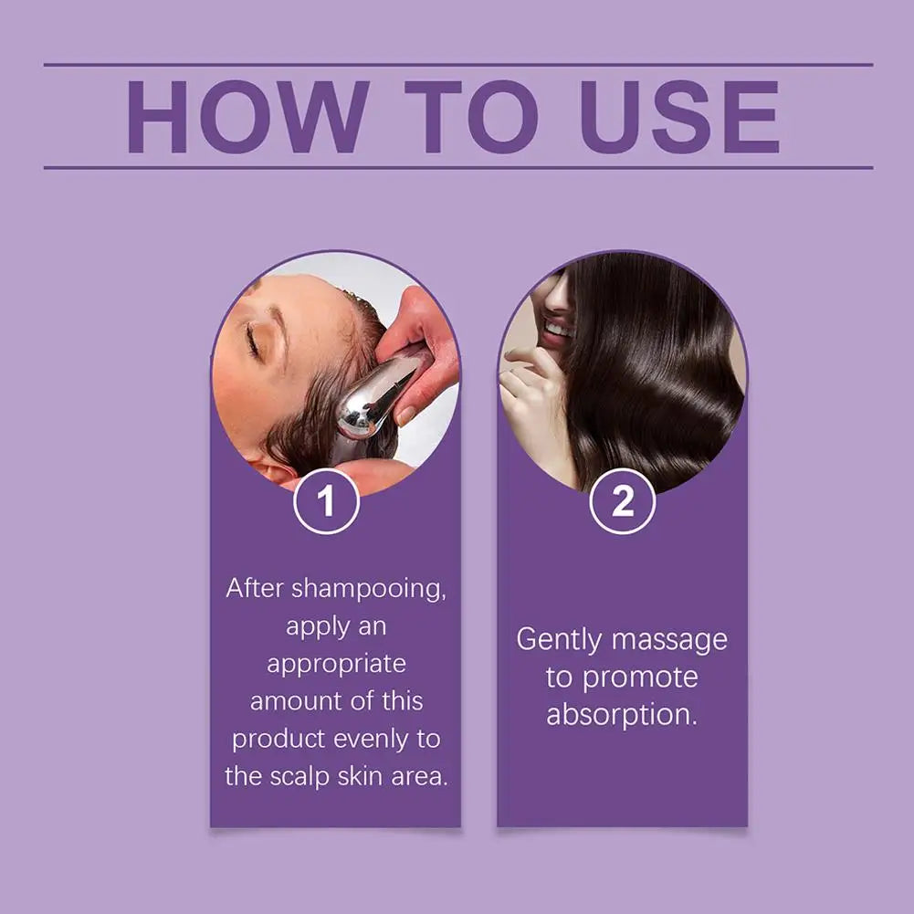 Hair Serum Butterfly Pea Flower,coconut Oil,centella Hair Oil Nourishing Scalp Treatment Anti-Frizz Repair Damage Hair Care