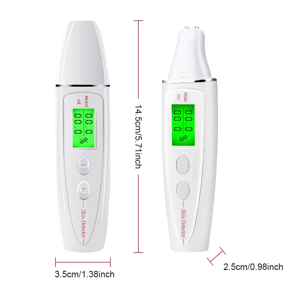 Face Skin Tester Portable Skin Analyzer Digital Aesthetic Moisture Tester Water Oil Monitor for Skin Care Skin Diagnostic Device