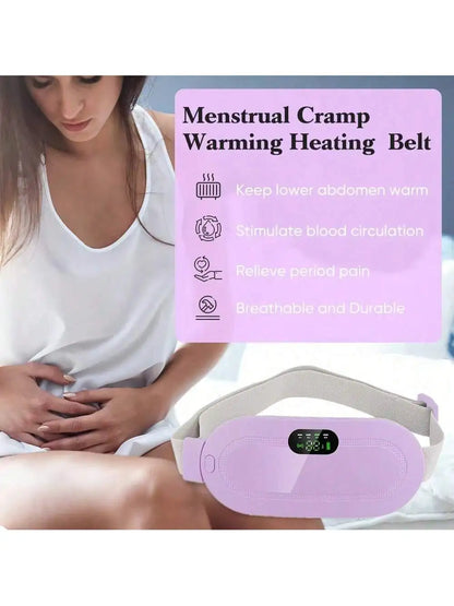 Electric Menstrual Spasm Massager Vibrator Heating Belt Suitable For Relieving Menstrual Discomfort, Keeping Waist And  heating