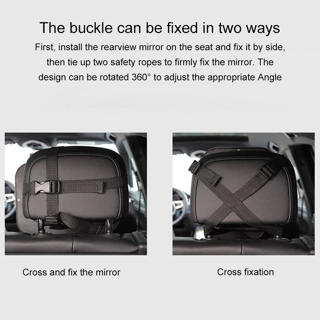 Car Rearview Mirror Adjustable Baby Mirrors Car Back Seat Rearview Facing Headrest Mount Child Infant Safety Monitor Accessories