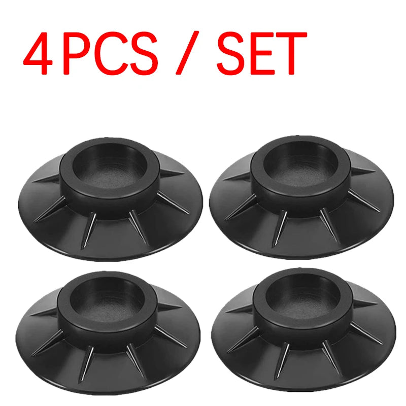 4Pcs Anti Vibration Feet Pads Rubber Legs Slipstop Silent Skid Raiser Mat For Washing Machine Support Dampers Stand Non-Slip Pad