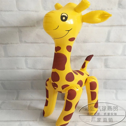 Children's Inflatable Toys Stall Toys PVC Leather Balloon Water Toys Dinosaur Tiger Pig Cat Rabbit 1PC