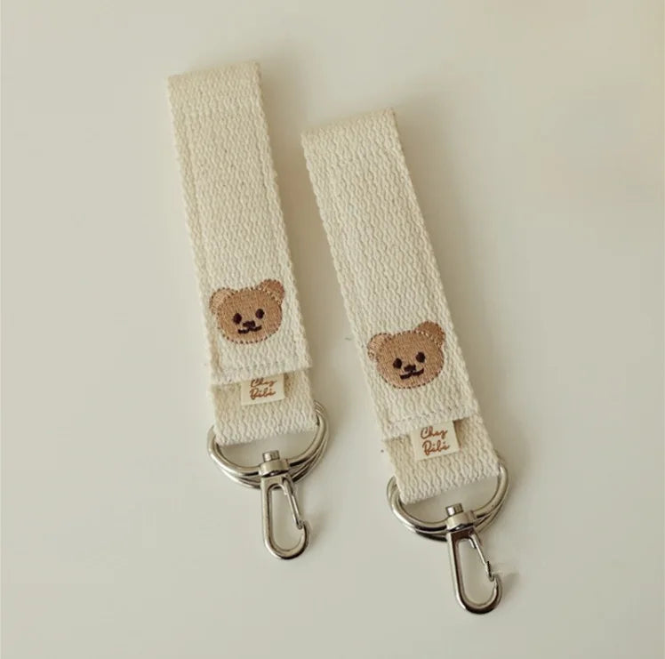 2 pieces of baby stroller hooks, baby stroller clips, diaper bags, scooter baby stroller accessories hooks cartoon bear