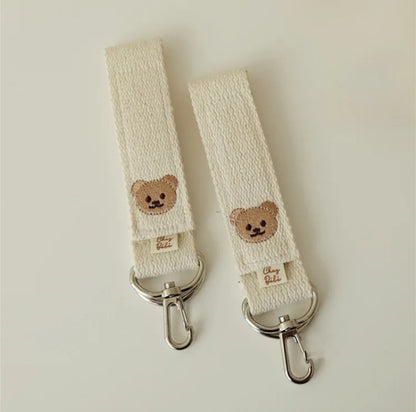 2 pieces of baby stroller hooks, baby stroller clips, diaper bags, scooter baby stroller accessories hooks cartoon bear